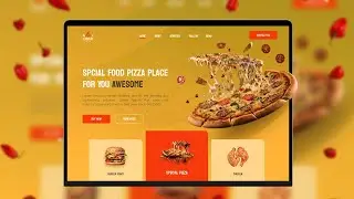 Amazing Food Website UI Design by Using  Figma | Figma Tutorial 2024
