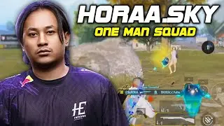 PUBG Mobile Nepal : HORAA.Sky one man squad Highlight