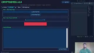 CryptoSteg v3.0 — AES-256 Encryption + LSB Steganography Tool (Python Project Demo)