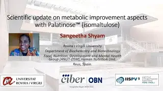 Scientific update on metabolic improvement aspects with Palatinose™ (isomaltulose), by Dr. Sangeetha