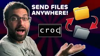 How to Transfer Large Files Remotely for FREE with NO ACCOUNT - Croc Tutorial