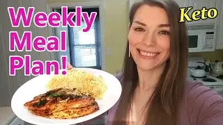 KETO: Weekly Meal Plan! [Shop with Me!] [One Pan Fish Fry!]