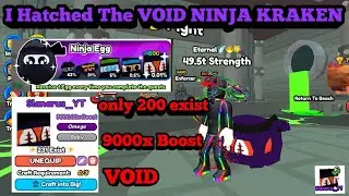 I Hatched The VOID NINJA KRAKEN In Arm Wrestling Simulator- Roblox