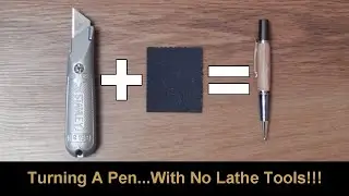 Turning A Pen Without Turning Tools - ( The Taylors Mirfield Zeta with Olivewood )