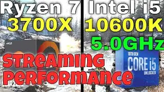 Ryzen 7 3700X vs i5 10600K Streaming Comparison 🤔| Benchmark in 8 Games including Warzone, Fortnite