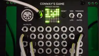 Eurorack Conway's Game of Life 64 output pattern generator & MIDI to trigger, now shipping worldwide