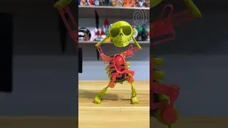DANCE OFF between 3D printed skeletons! 