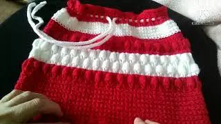 skirt for a little princess knitting with needles should please