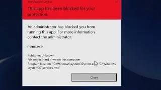 this app has been blocked for your protection