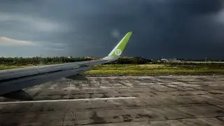 𝟒𝐊 Взлет в Грозу S7 Airlines | Airbus A320 Neo
