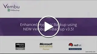 Webinar on Hyper-V Backup using Vembu VMBackup v3.5!