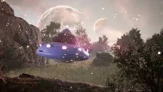 UFO/Planet Test Scene