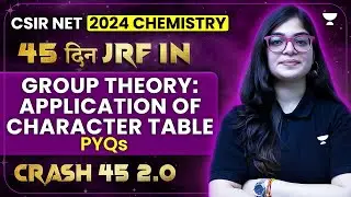 Group Theory: Application of Character Table & PYQs | CSIR NET Dec 2024 Chemistry | Lekhanshu Singh