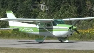 Cessna 172 Close Up Taxi and Takeoff