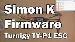 Simon K firmware upgrade on Turnigy TY-P1 ESC