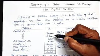 3/8 Fixed Capital Method | Insolvency of a Partner | Garner vs Murray Rule | Dissolution of a firm