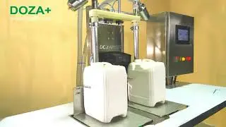 Настольный весовой дозатор двухканальный, для наполнения канистр.