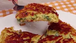 КАРТОФЕЛЬНАЯ ЛЕПЕШКА! РЕЦЕПТ БУДУТ ВЫПРАШИВАТЬ ВСЕ СОСЕДИ!  ЭТО ТАК ВКУСНО...