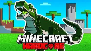 I Survived 100 DAYS as a SHAPESHIFTER DINOSAUR in HARDCORE Minecraft!
