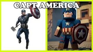 Marvel characters into Minecraft 