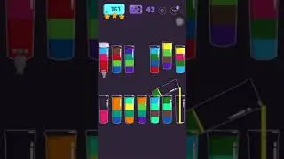Cups - water sort puzzle | level 161 | ⭐️⭐️