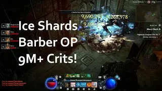 Ice Shards Sorcerer - 50-100 FULL GUIDE - Season 1 - The Barber Malignant Heart Showcase - Diablo 4