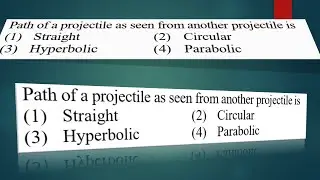 path of projectile  seen from another projectile #vksvpkota