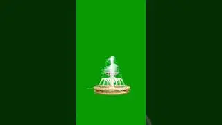 Water Fountain Green Screen