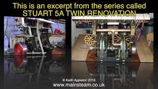MY TWIN CYLINDER STUART 5A STEAM ENGINE - IN THE WORKSHOP