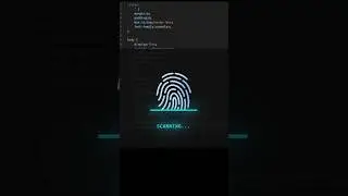 Create Animated Fingerprint Scanner| #html #css #animation