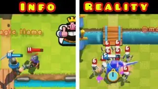 Clash royale Info vs Reality Knight