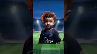 Guess football player from their kid version #ytshort #football #kids