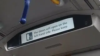 Sydney Trains Airport Stations Doors opening on left automated announcement and indicator message