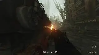 Wolfenstein II : The New Colossus - Übersoldaten flew up in the air (Funny)