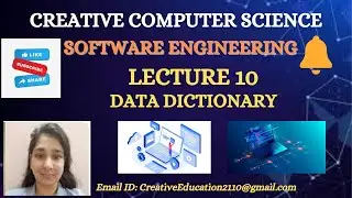 10. Data Dictionary || Software Engineering.