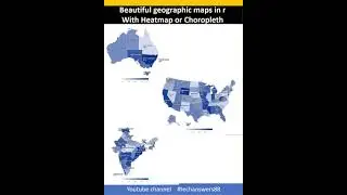 Easy Choropleth map of India,  USA and Australia in R 