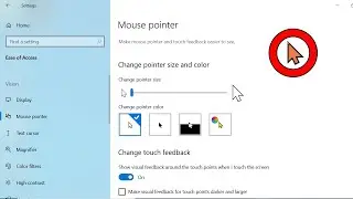How to change the mouse pointer size and color in Windows 10 Version 2004 | Make Cursor Size Bigger