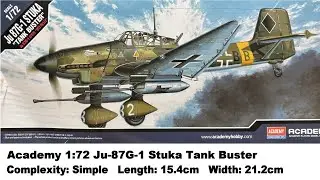 Academy 1:72 Ju-87G-1 Stuka Tank Buster Kit Review