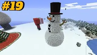 Building a Giant Snowman in Minecraft Survival...(#19)