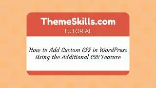 How to Quickly Add Custom CSS in WordPress via 