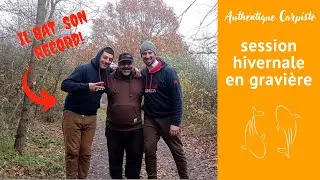 Pêche hivernale en gravière- pêche de la carpe