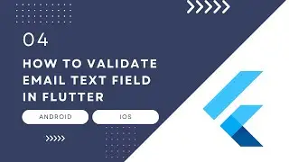 How to Validate Email TextField in Flutter | Flutter | Android | IOS