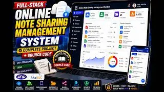 Fullstack Online Note Sharing System (E-Notes) | Smart Digital Study Web App