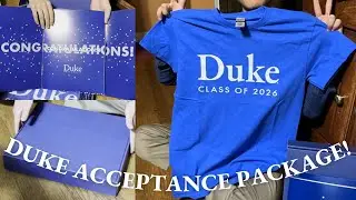 The Duke University Acceptance Package!