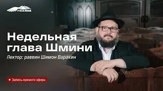 Недельная глава «Шмини». Раввин Шимон Варакин.