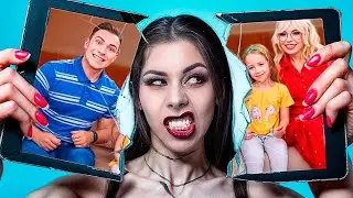 Sister vs Stepsister! Best Babysitting Hacks! I Was Adopted by Vampire 🧛‍♀️