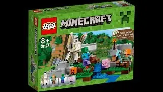 обзор LEGO Minecraft железный голем