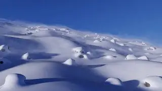 Blowing Snow Simulation - 3ds Max, TyFlow, EmberGen, and rendered in Nvidia USD Composer