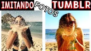 IMITANDO FOTOS TUMBLR NA PRAIA 2 - Muita Diversão