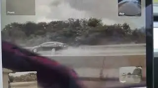 360° spin in rain in a 2021 Tesla Model Y, 37k miles on tires